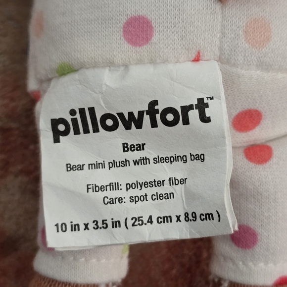 Pillowfort Brown Teddy Bear with Colorful Star Outfit - Picture 3 of 3